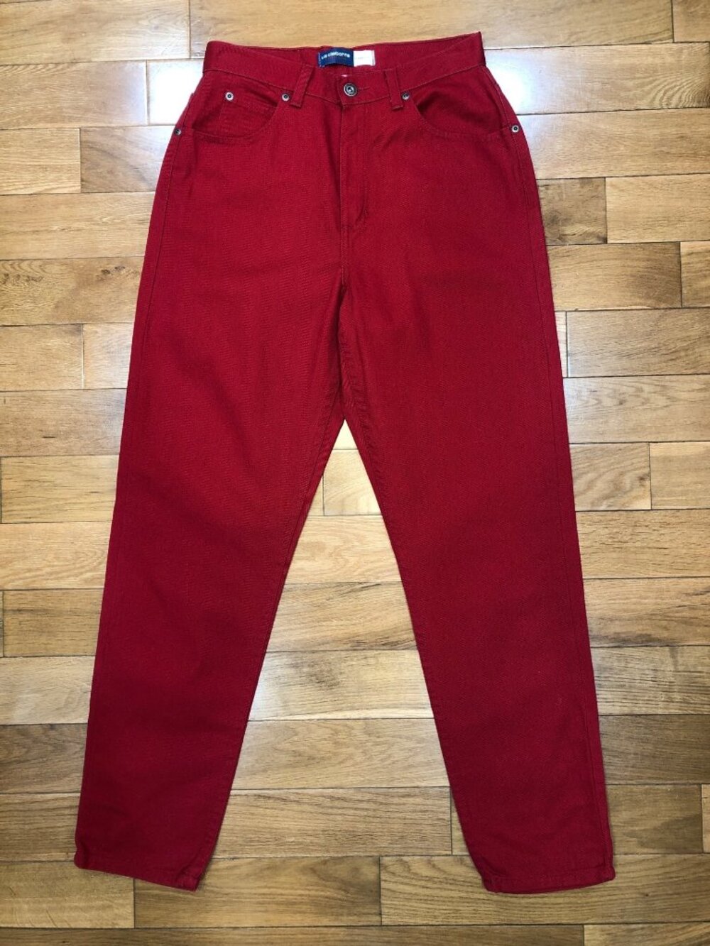 NWT Vintage 90s Lizwear Red High Waisted Mom Jeans Classic Fit Tapered Leg Sz 6